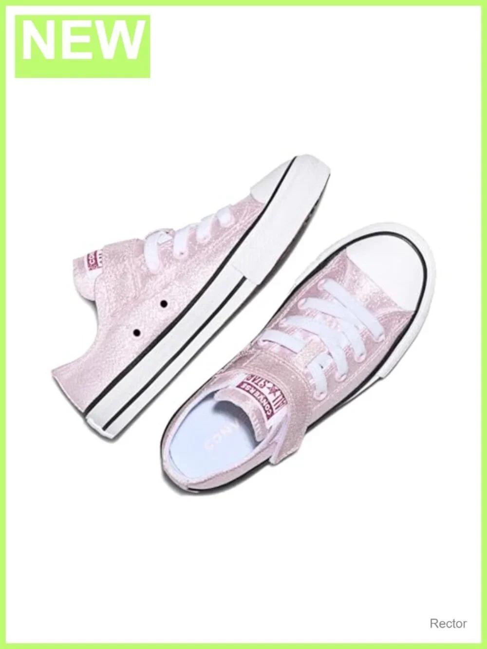 Kids Easy-On Shine Low Top Sneakers Canvas Adjustable Strap Casual